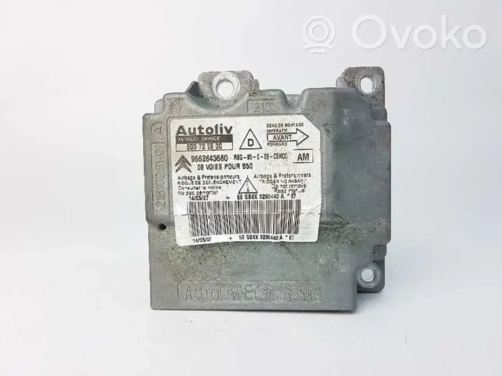 Citroen C4 I Module de contrôle airbag 603725800