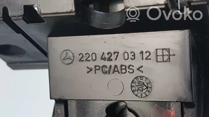 Mercedes-Benz S W220 Rokas bremzes atbrīvošanas rokturis A2204270312