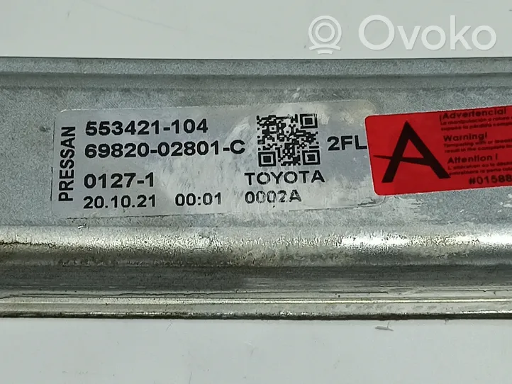 Toyota Corolla E210 E21 Priekinio el. Lango pakėlimo mechanizmo komplektas 69820-02801