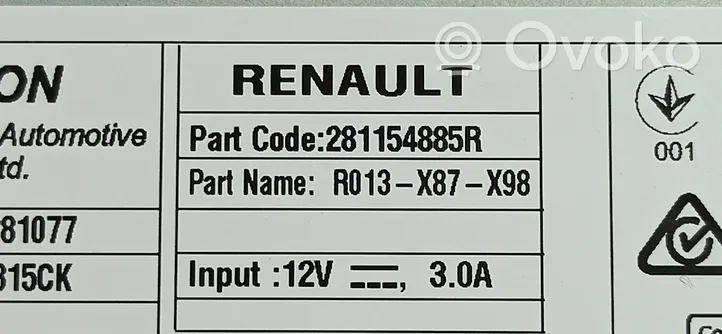 Renault Captur Moduł / Sterownik GPS 281156781R