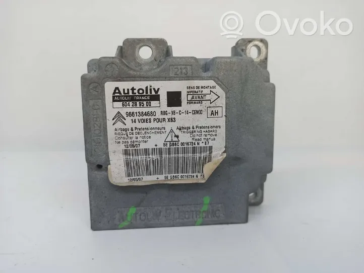 Citroen C6 Airbag control unit/module 604289500