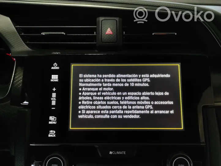 Honda Civic X Unità di navigazione lettore CD/DVD 06395-TGG-G01