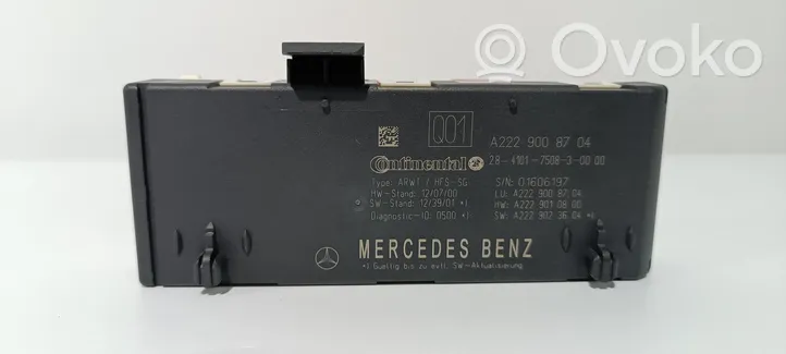 Mercedes-Benz S W222 Altre centraline/moduli 