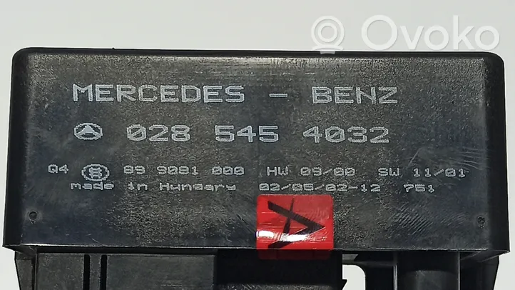 Mercedes-Benz ML W163 Kvēlsveču relejs 
