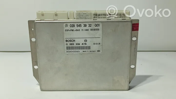 Mercedes-Benz S W220 ABS control unit/module 0295453932