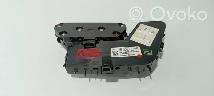 Mercedes-Benz S W222 Interruttore di controllo del sedile A22290512519J01