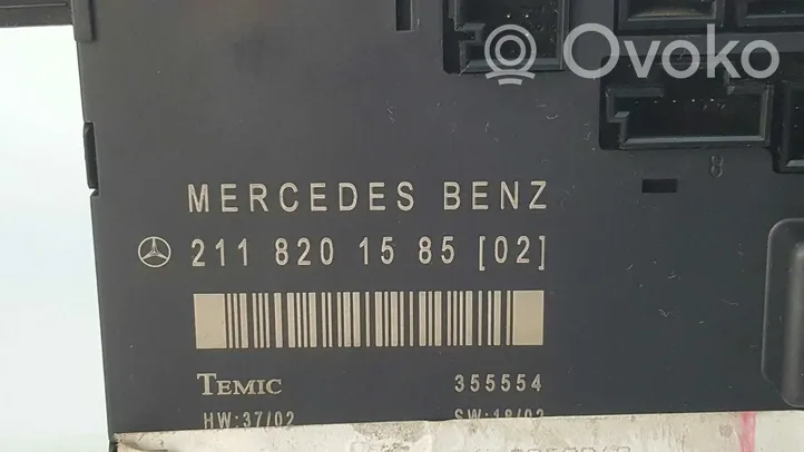 Mercedes-Benz E W211 Altre centraline/moduli A2118701126