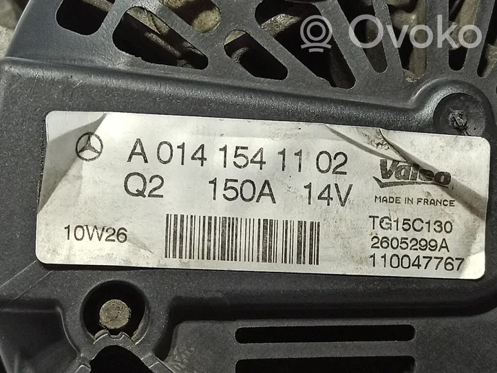 Mercedes-Benz C W204 Alternator A014154110280