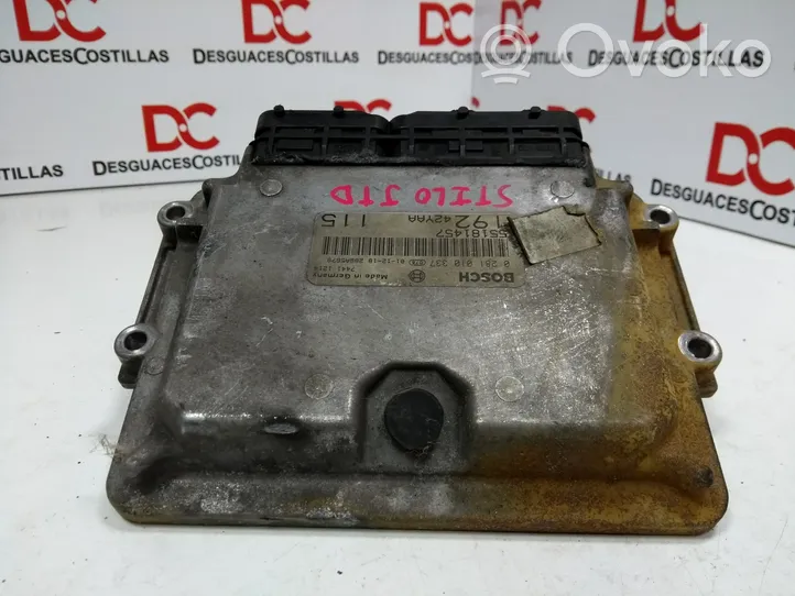 Fiat Stilo Calculateur moteur ECU 55181457