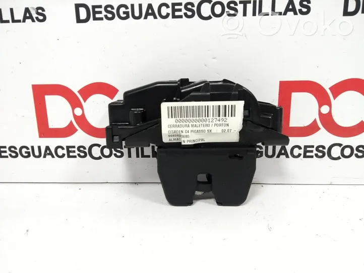 Citroen C4 Grand Picasso Tailgate lock latch 9660403680