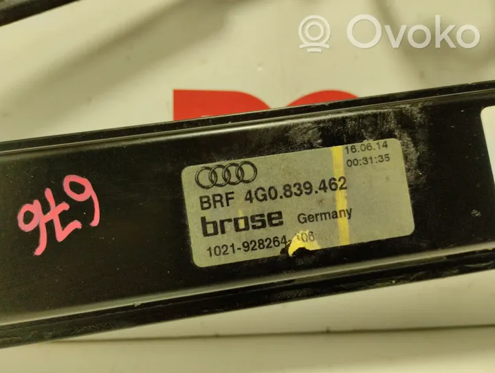 Audi A6 S6 C7 4G Elektryczny podnośnik szyby drzwi tylnych 4G0839462