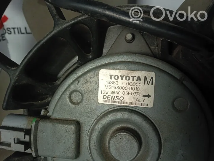 Toyota Avensis T250 Jäähdyttimen jäähdytinpuhallin 163630G060A