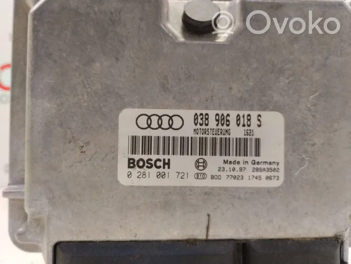 Audi A4 S4 B5 8D Moottorin ohjainlaite/moduuli 038906018S