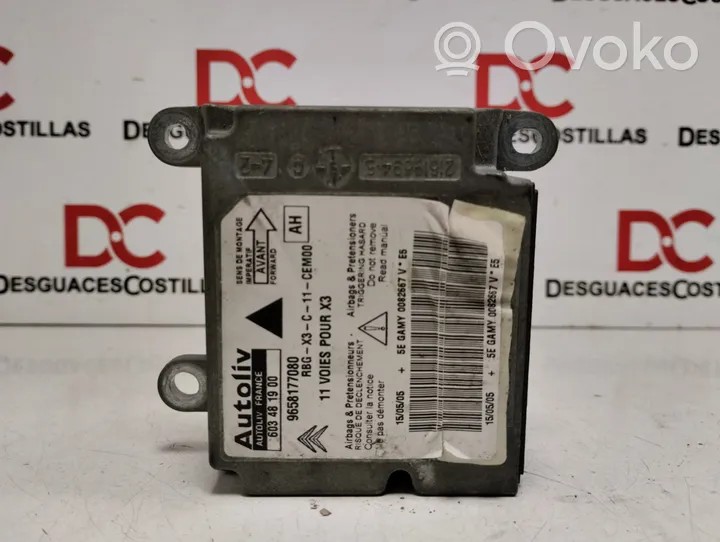 Citroen C5 Airbag control unit/module 9658177080