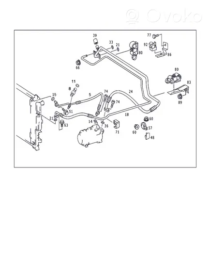 Mercedes-Benz ML W163 Altri parti dell’aria condizionata (A/C) A1635000172