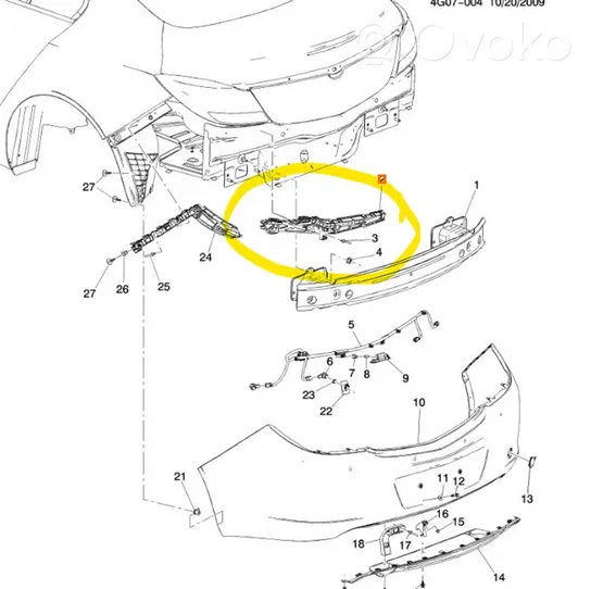 Opel Insignia A Trim molding 13238836