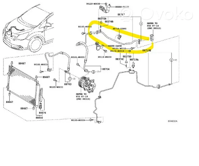 Toyota Verso Muu ilmastointilaitteen osa (A/C) 8870705070