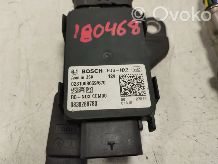 Citroen Berlingo Sensore della sonda Lambda 9830288780