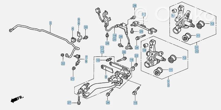 Honda Civic Braccio di controllo sospensione posteriore 52390S5A981