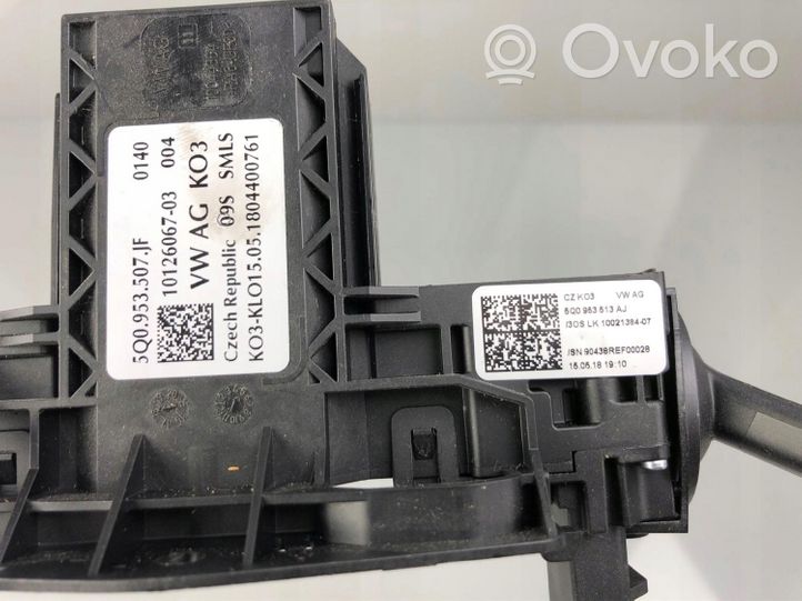 Volkswagen Golf Sportsvan Interruptor/palanca de limpiador de luz de giro 5Q0953507JF