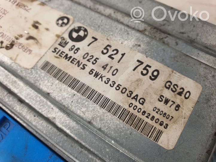 BMW 3 E46 Pārnesumkārbas vadības bloks 7521759