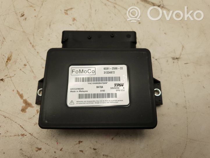 Volvo V60 Brake system control unit/module 6G912598CE