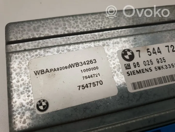 BMW X3 E83 Vaihdelaatikon ohjainlaite/moduuli 7544721