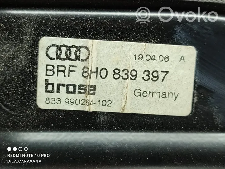 Audi A4 S4 B6 8E 8H Alzacristalli della portiera posteriore con motorino 8H0839397