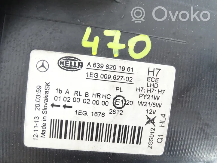 Mercedes-Benz Vito Viano W639 Lampa przednia A6398201961