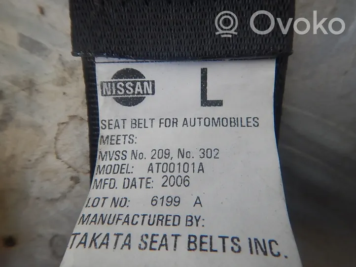 Nissan Titan Sicherheitsgurt hinten 6199A