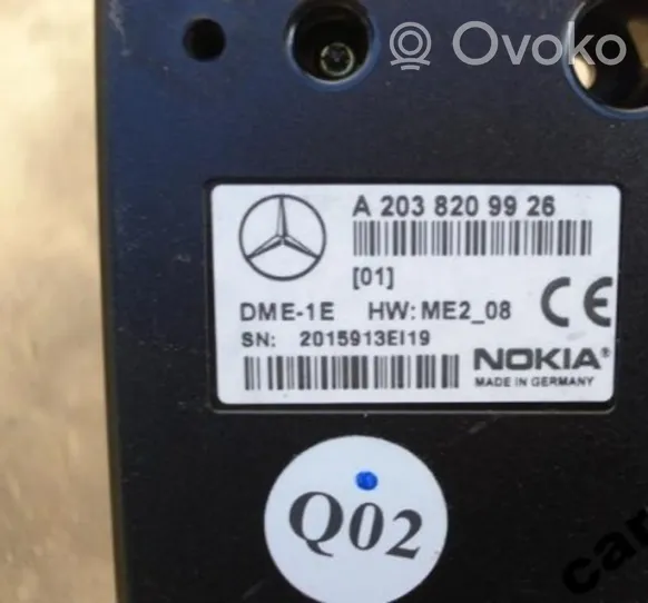 Mercedes-Benz E W210 Sterownik / Moduł sterujący telefonem A2038209926