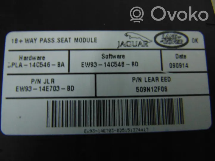 Jaguar XJ X351 Istuimen säädön moduuli EW93-14E703-BD