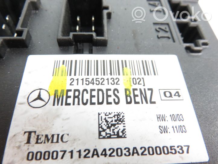 Mercedes-Benz E AMG W211 Modulo di controllo del corpo centrale 