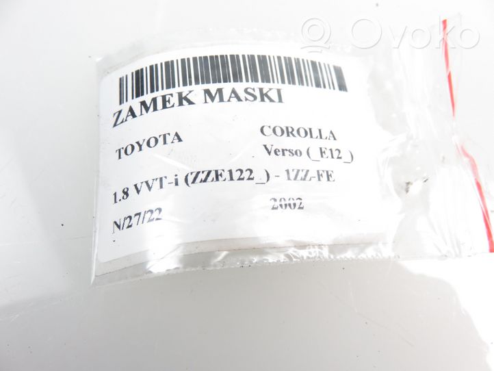 Toyota Corolla Verso E121 Konepellin lukituksen vastakappale 