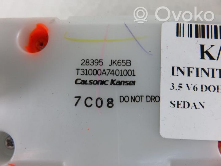 Infiniti G35 Centrinės konsolės valdymo blokas 28395JK65B