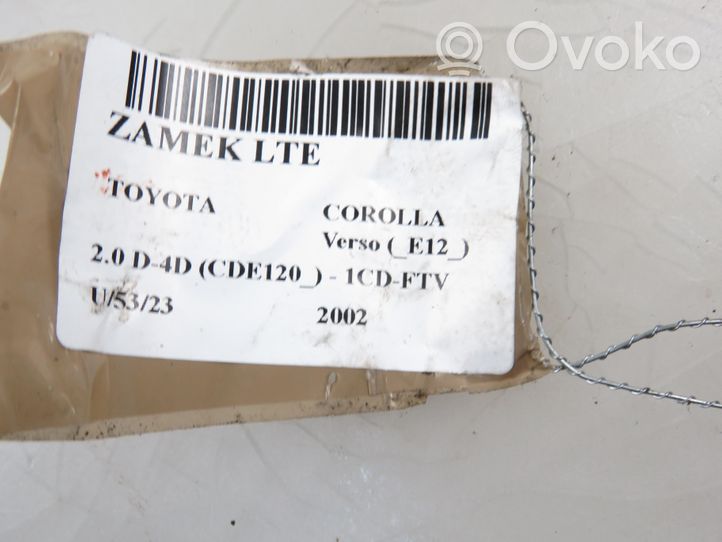 Toyota Corolla Verso E121 Serrure de porte arrière 