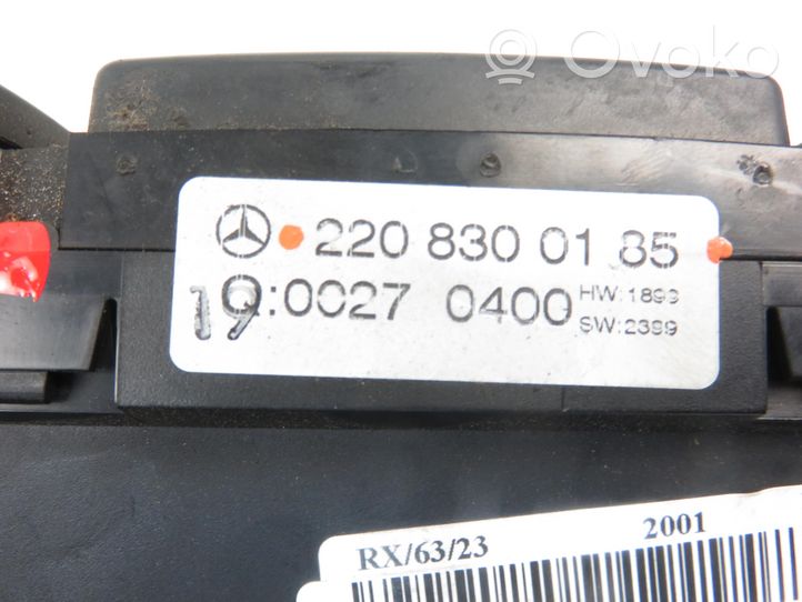 Mercedes-Benz S W220 Interior fan control switch 