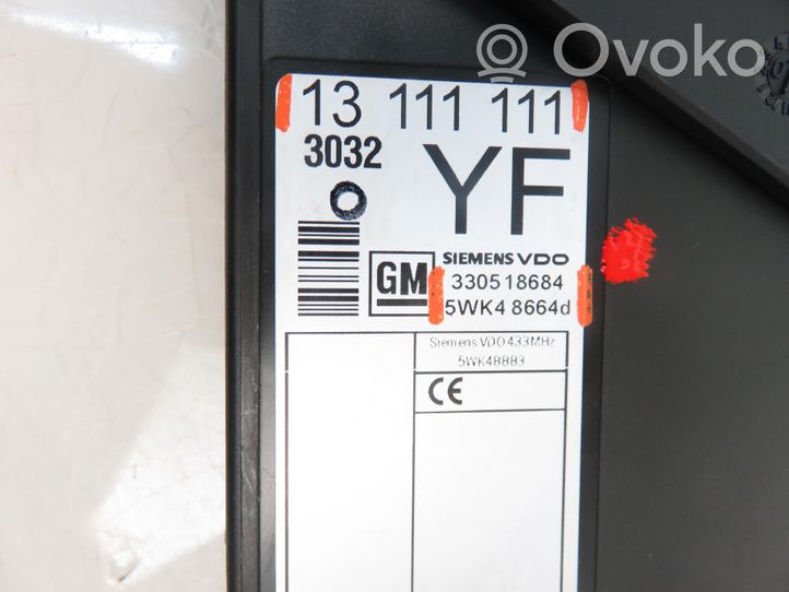 Opel Meriva A Module de contrôle carrosserie centrale 330518684