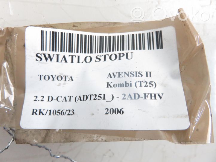 Toyota Avensis T250 Luce d’arresto centrale/supplementare 