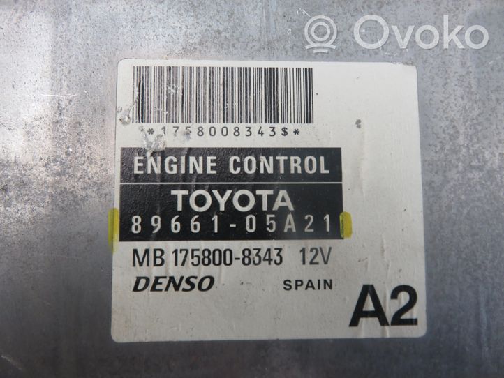Toyota Avensis T250 Centralina/modulo del motore 