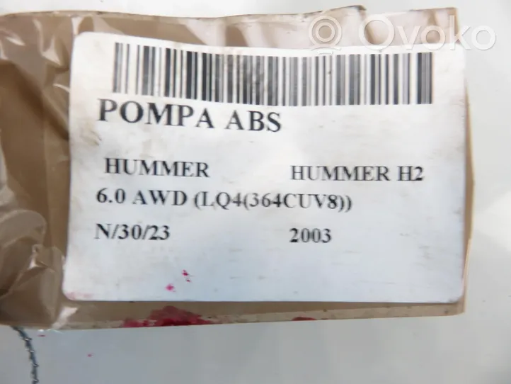 Hummer H2 Pompe ABS 