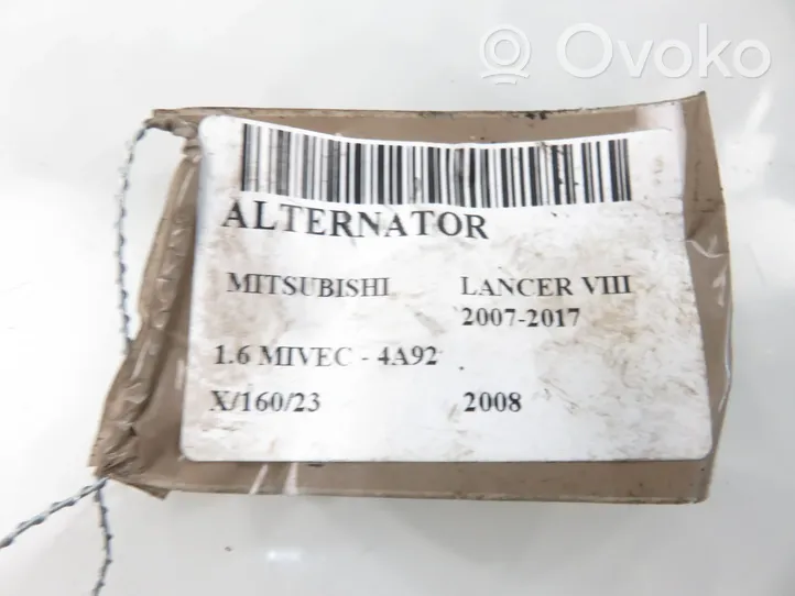 Mitsubishi Lancer VIII Alternator 1800A287