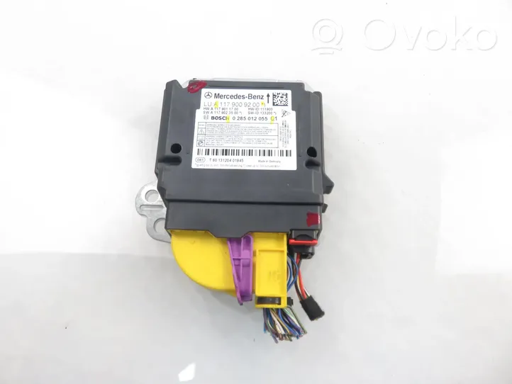 Mercedes-Benz CLA C117 X117 W117 Airbag control unit/module 0285012055