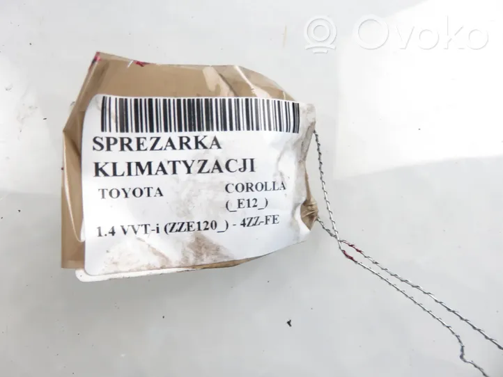 Toyota Corolla E120 E130 Kompresor / Sprężarka klimatyzacji A/C 