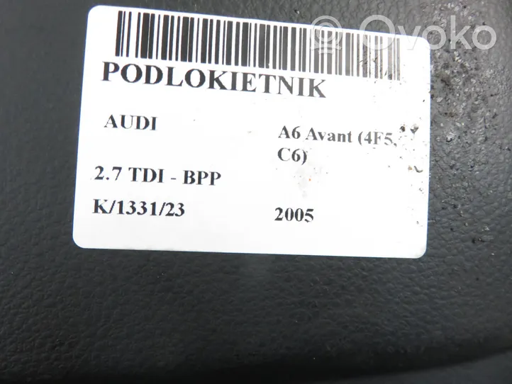 Audi A6 S6 C6 4F Podłokietnik tunelu środkowego 