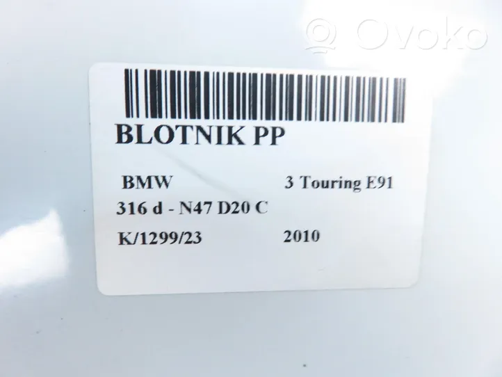 BMW 3 E90 E91 Błotnik przedni 