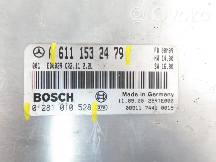 Mercedes-Benz C AMG W203 Calculateur moteur ECU 0281010528