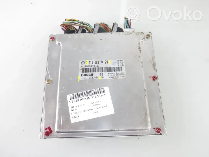 Mercedes-Benz C AMG W203 Calculateur moteur ECU 0281010608