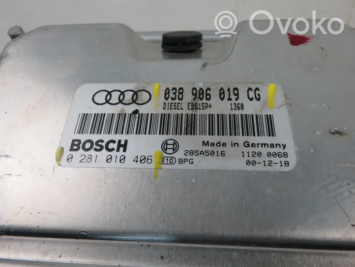 Audi A4 S4 B6 8E 8H Centralina/modulo del motore 0281010406