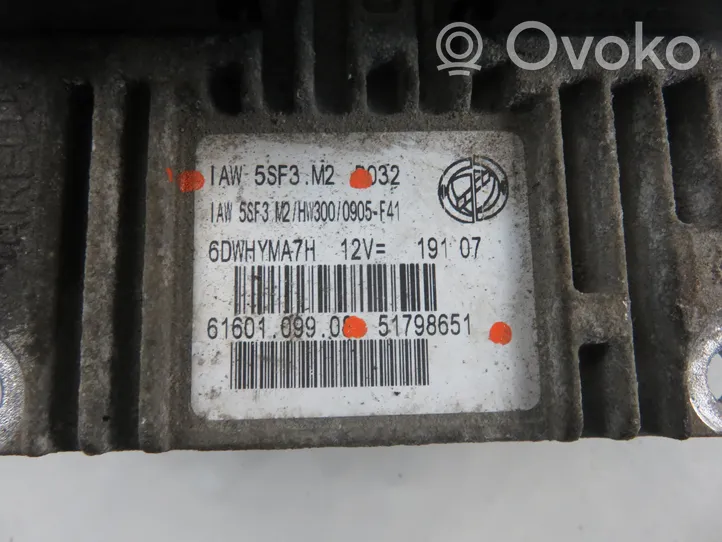 Fiat Punto (199) Calculateur moteur ECU 51798651